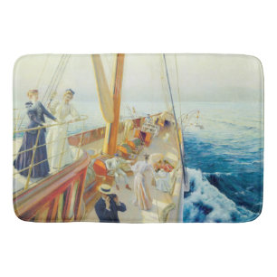 Yachting im Mittelmeer (von J.L. Stewart) Badematte