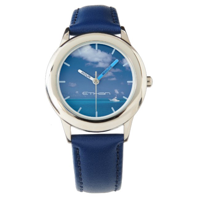 Yachting in Blue Armbanduhr (Vorderseite)