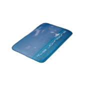 Yachting in Blue Badematte (Schrägansicht)