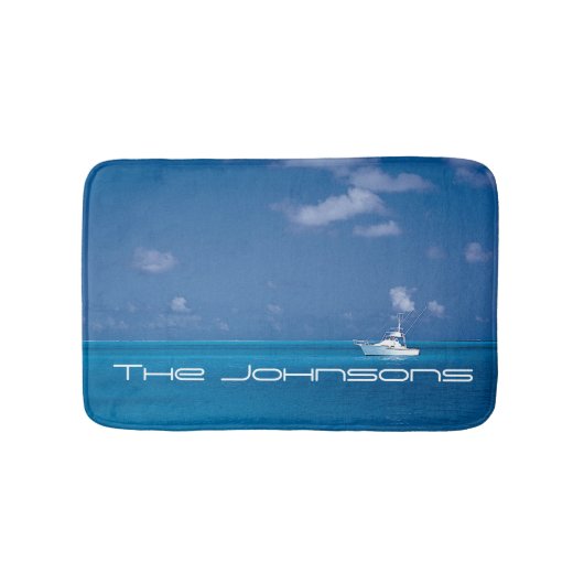 Yachting in Blue Badematte (Vorderseite)