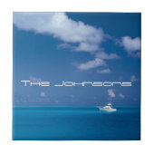 Yachting in Blue Fliese (Vorderseite)