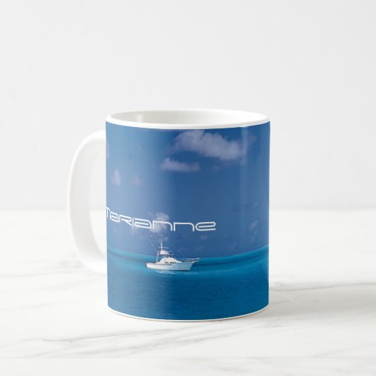 Yachting in Blue Kaffeetasse (Vorderseite Links)