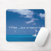 Yachting in Blue Mousepad (Mit Mouse)