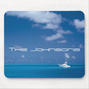 Yachting in Blue Mousepad