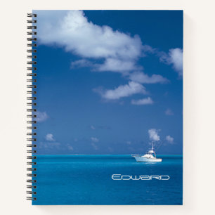 Yachting in Blue Notizblock