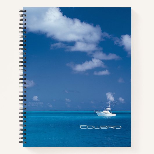 Yachting in Blue Notizblock (Vorderseite)