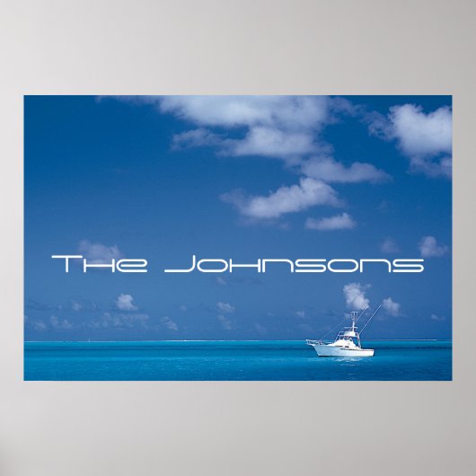 Yachting in Blue Poster (Vorne)