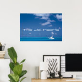 Yachting in Blue Poster (Heimbüro)