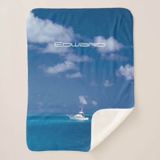 Yachting in Blue Sherpadecke (Vorderseite)