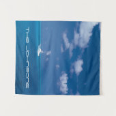 Yachting in Blue Wandteppich (Vorderseite (Horizontal))