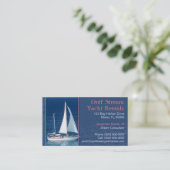 Yachting Visitenkarte (Stehend Vorderseite)