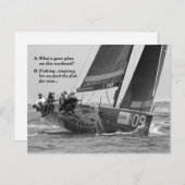 Yachtmeme Postkarte (Vorne/Hinten)