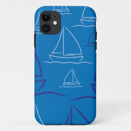 Yachtmuster Case-Mate iPhone Hülle (Rückseite)