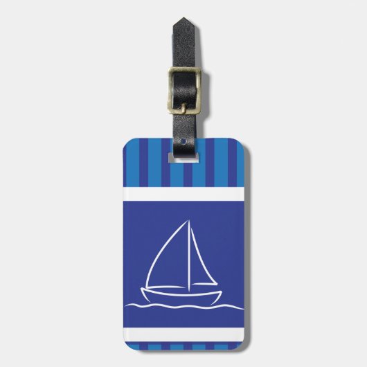 Yachtmuster Gepäckanhänger (Vorderseite vertikal)