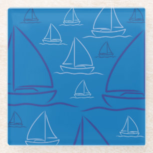 Yachtmuster Glasuntersetzer