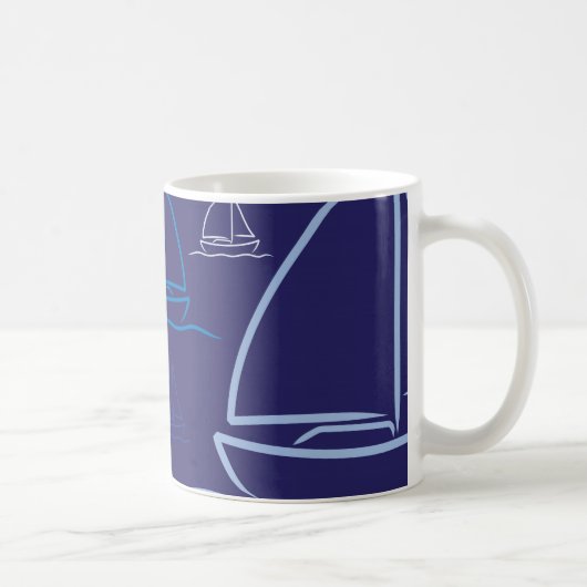 Yachtmuster Kaffeetasse (Rechts)