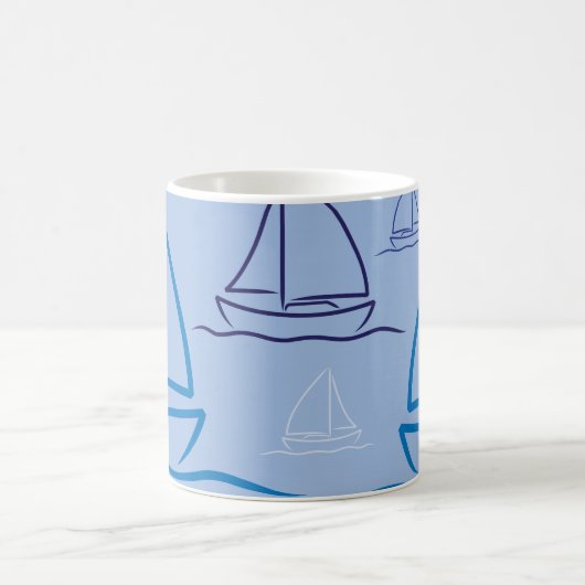 Yachtmuster Kaffeetasse (Mittel)