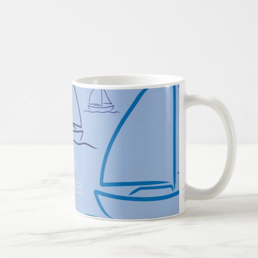 Yachtmuster Kaffeetasse (Rechts)