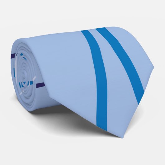 Yachtmuster Krawatte (Gerollt)