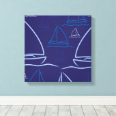 Yachtmuster Leinwanddruck (Insitu (Holzboden))