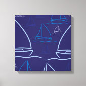 Yachtmuster Leinwanddruck (Vorderseite)