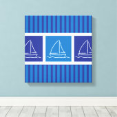 Yachtmuster Leinwanddruck (Insitu (Holzboden))