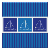 Yachtmuster Poster (Vorderseite)