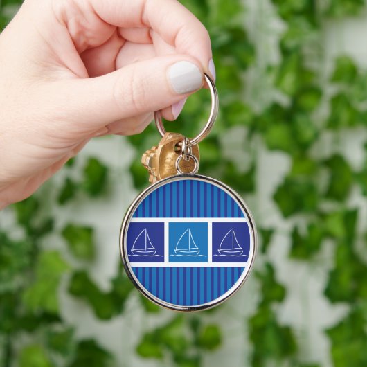 Yachtmuster Schlüsselanhänger (Hand)
