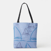 Yachtmuster Tasche (Rückseite)