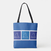 Yachtmuster Tasche (Rückseite)