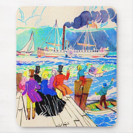 Yachtrennen des 19. Jahrhunderts Mousepad (Vorne)