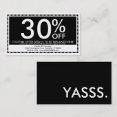 Yachtschein Rabattkarte (Vorne/Hinten)