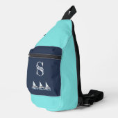 Yachtthema Crossbody Bag (Rechte Ecke)