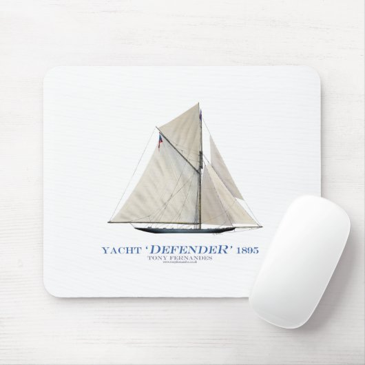 Yachtverteidiger 1895 mousepad (Mit Mouse)