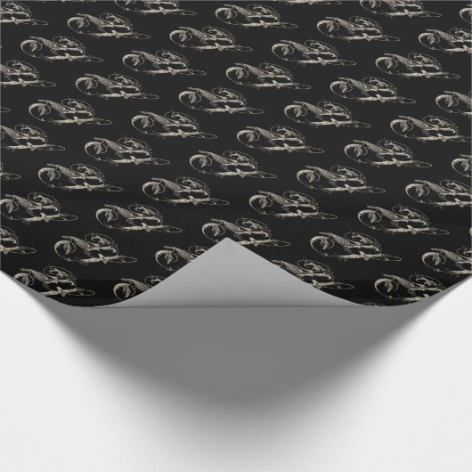 Yacou Bird Muster Wrapping Paper Geschenkpapier (Ecke)