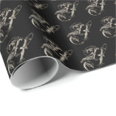 Yacou Bird Muster Wrapping Paper Geschenkpapier (Rolleneckpunkt)