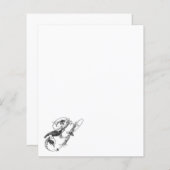 Yacou Bird Vintag Design Italienisches Papier (Vorne/Hinten)