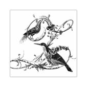 Yacou Bird Wooden Briefmarke Gummistempel (Prägung)
