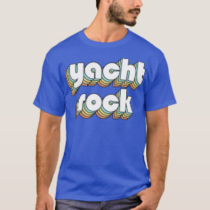 Yacth Rock Retro Rainbow Typografie verblasster St T-Shirt