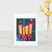 Yad and Scroll Card Karte (Gelbe Blume)