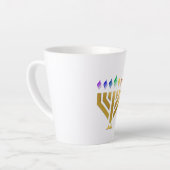 Yada Yahowah Menorah Latte Tasse (Linke Ecke)