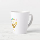 Yada Yahowah Menorah Latte Tasse (Rechte Ecke)