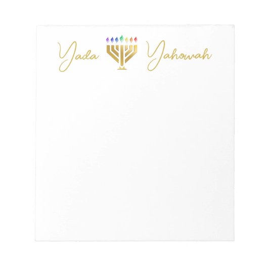 Yada Yahowah Notepad Notizblock (Vorderseite)