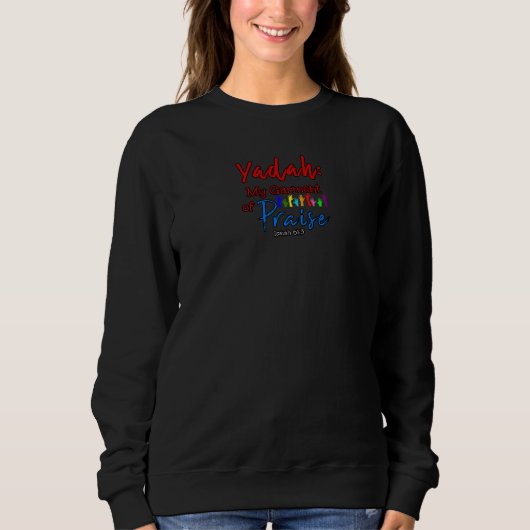 Yadah - Praising God With Raised Hands Premium Sweatshirt (Vorderseite)