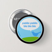 Yadda yadda - Twitterknopf Button (Vorne & Hinten)