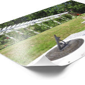 Yaddo Gardens Sun Dial von 1904 Fotodruck (Ecke)
