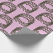 Yaei-Kreise in Erdbeerschwingungen Geschenkpapier (Ecke)