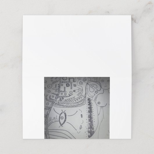 Yaei-Kubikstil Treuekarte (Außenseite Aufgefaltet)