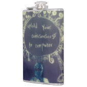 yaei Laden Sie Ihr Bewusstsein auf den Computer ho Flachmann (Links)