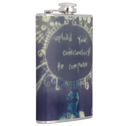 yaei Laden Sie Ihr Bewusstsein auf den Computer ho Flachmann (Rechts)